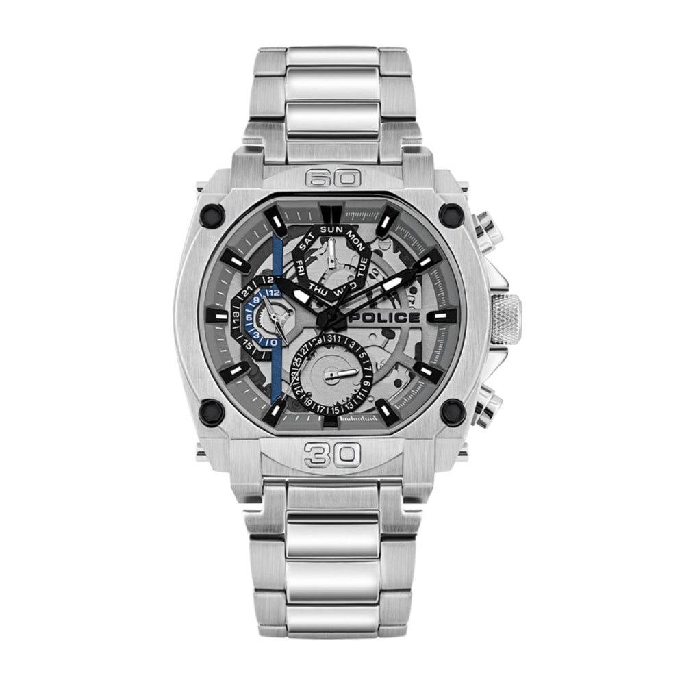 Reloj Police PL15472JS-13M Hombre Analogico Cuarzo con Correa de Acero inoxidable
