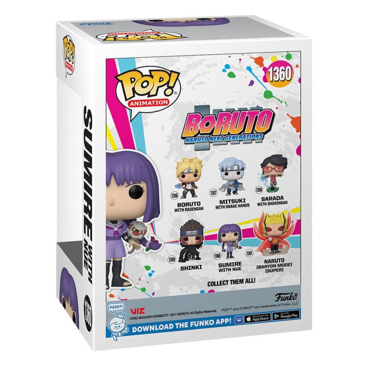 Boruto - Naruto Next Generations Funko Pop! Vinile Figura Sumire con Nue 9 Cm