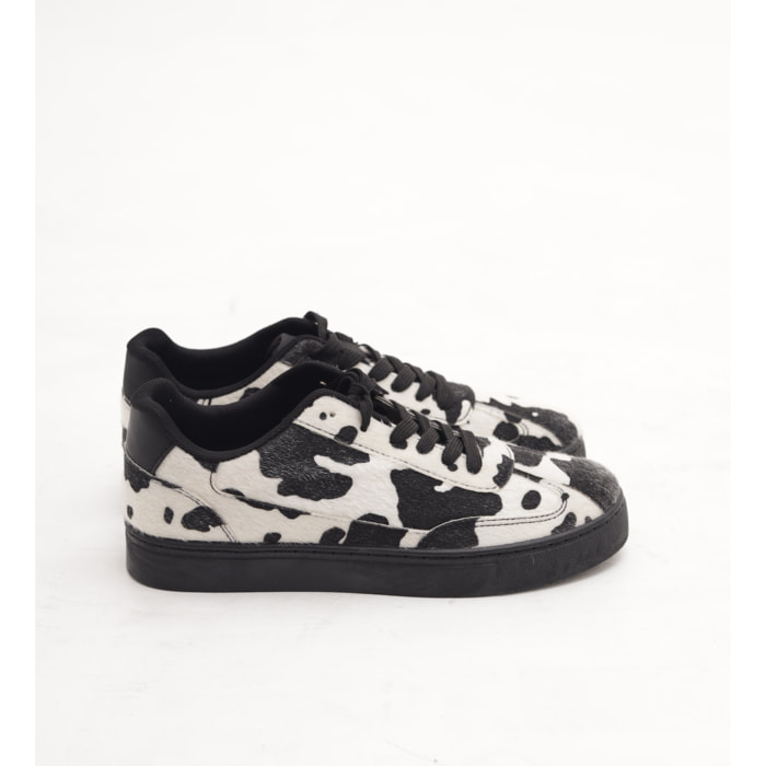 SNEAKERS ANIMALIER NERO