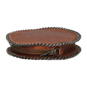 Borsa a spalla da donna - Modello Nora - Vera pelle - 22.0 x 22.0 x 5.0 cm