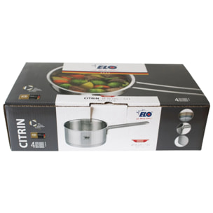 Casserole en inox 16 cm capacité 1,3 litres Elo Citrin