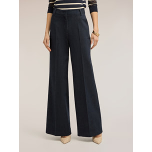 Motivi - Jeans palazzo in denim - Blu