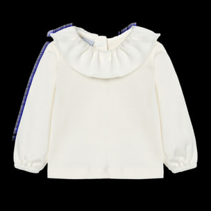 Camiseta C/Volante M/Larga Verde Claro 654 Talla 9 Meses