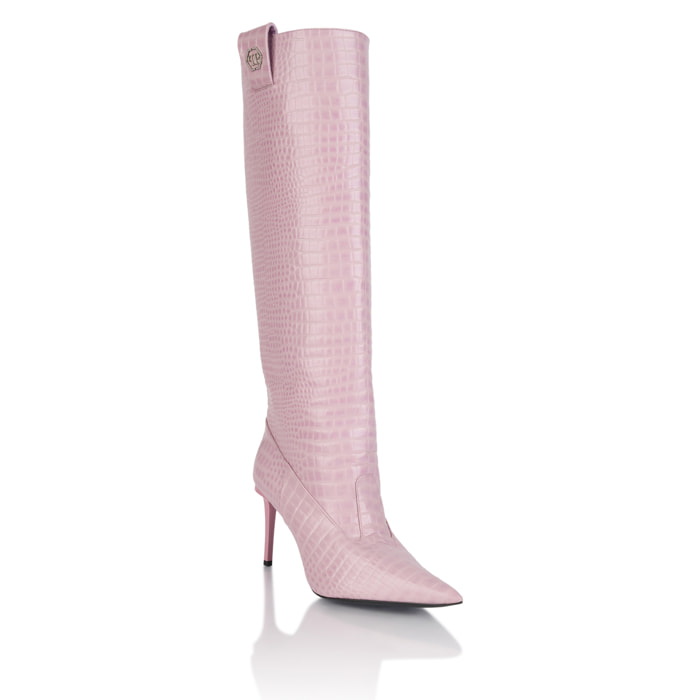 PHILIPP PLEIN Cocco Print High Boots 9