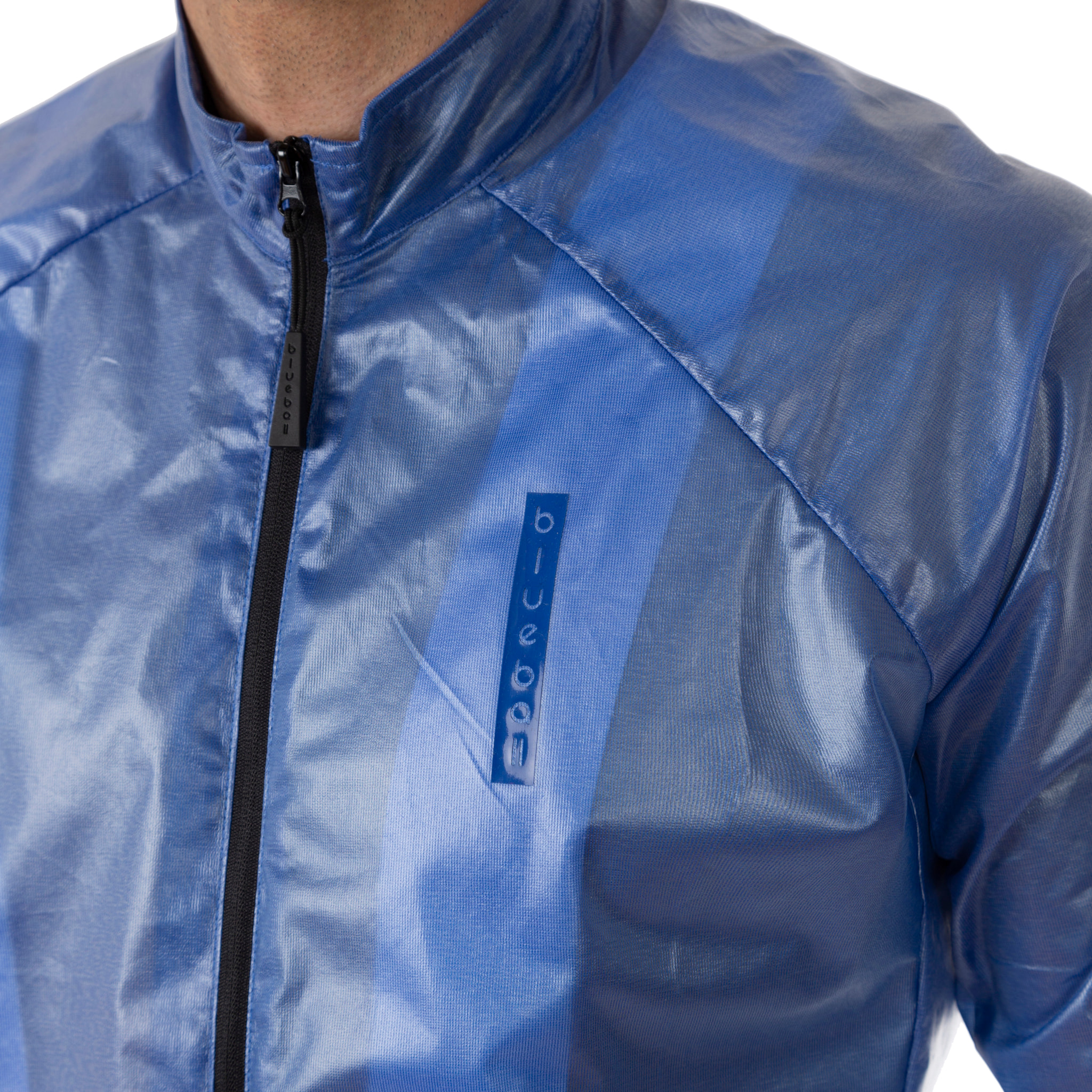 Chaqueta ciclista sin capucha transpirable, resistente al viento y a la lluvia.