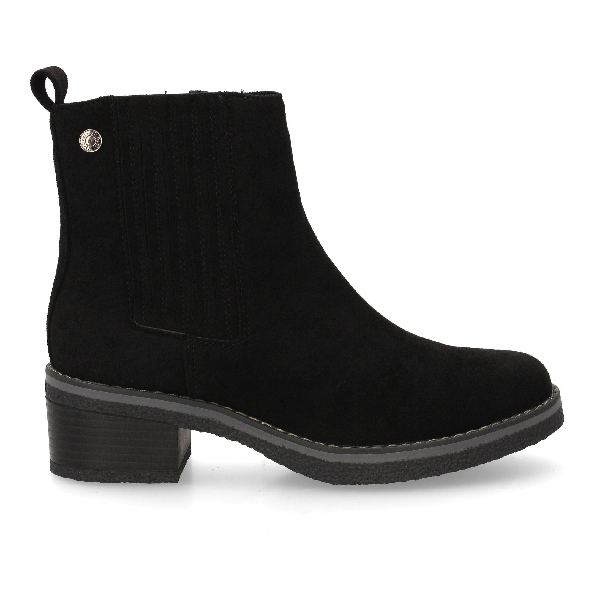 Botín mujer con tacón cierre elástico