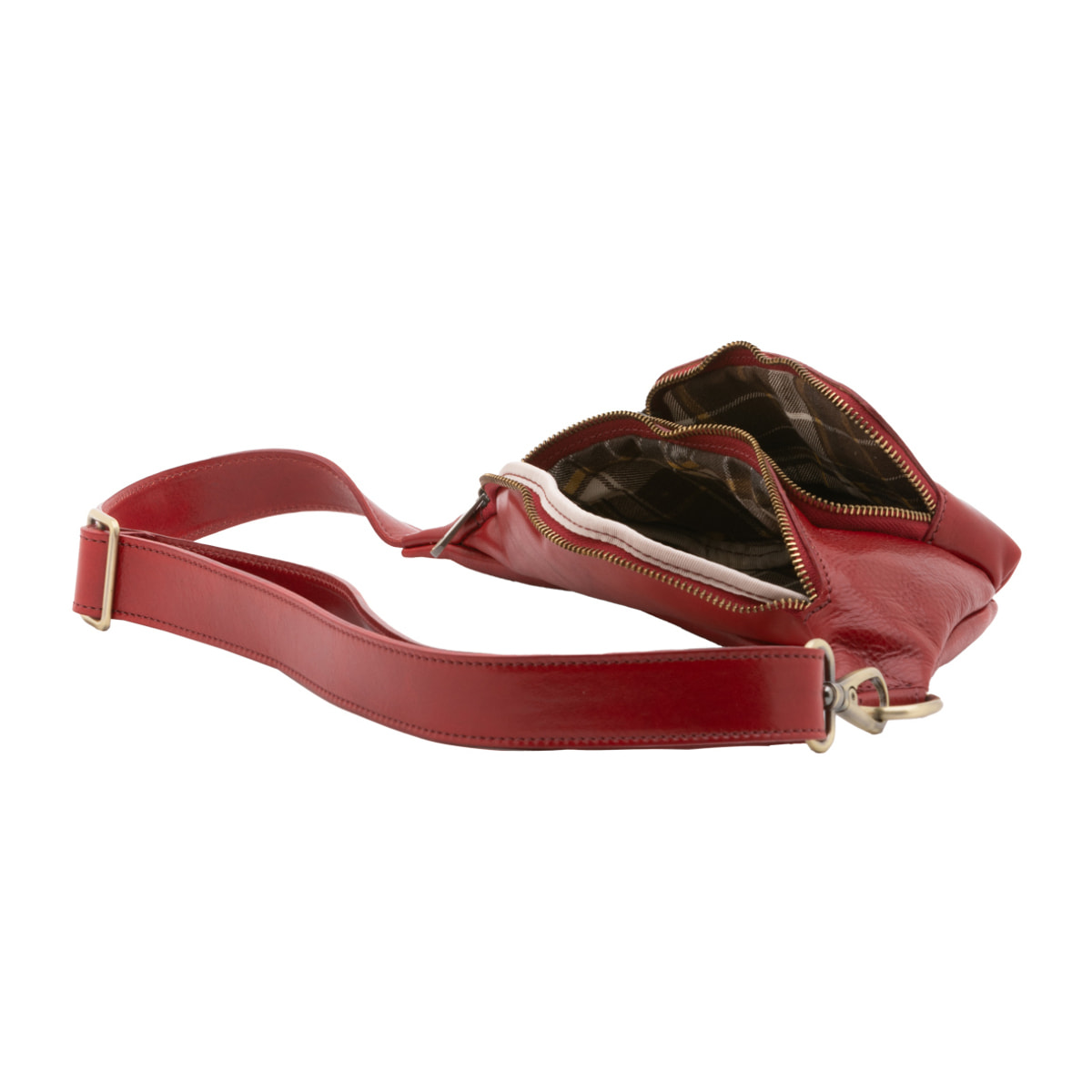 Marsupio  da uomo In Vera pelle Made in Italy 30x15x8,5 cm