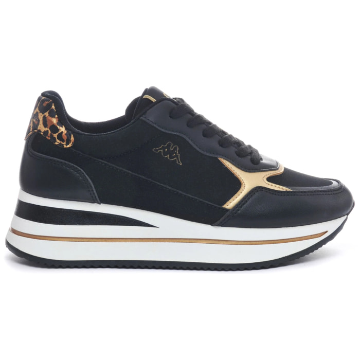 Kappa - Sneakers Donna Nero - Logo Geena 3