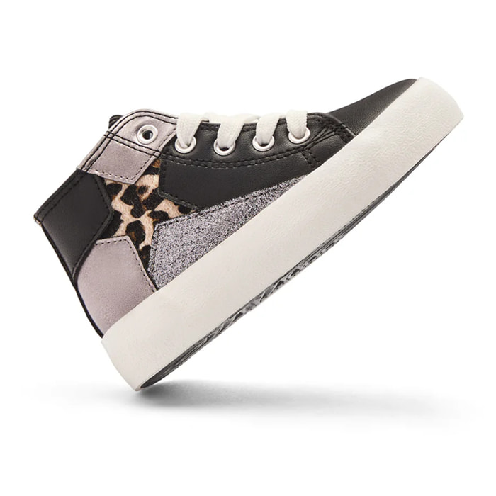 Zapatillas Altas de Niña con Cremallera Interior