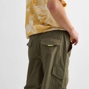 Pantalón MUNICH cargo gang streetwear de nylon caqui