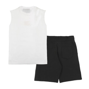 Conjunto de camiseta y pantalón corto de algodón Leone Super Gold para niño