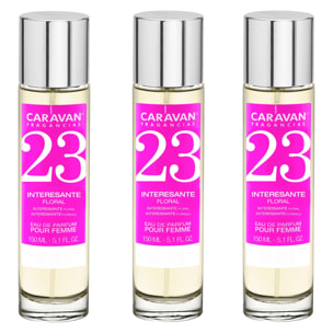 Caravan fragancias set de 3 frascos perfume de mujer nº23, de 150 ml