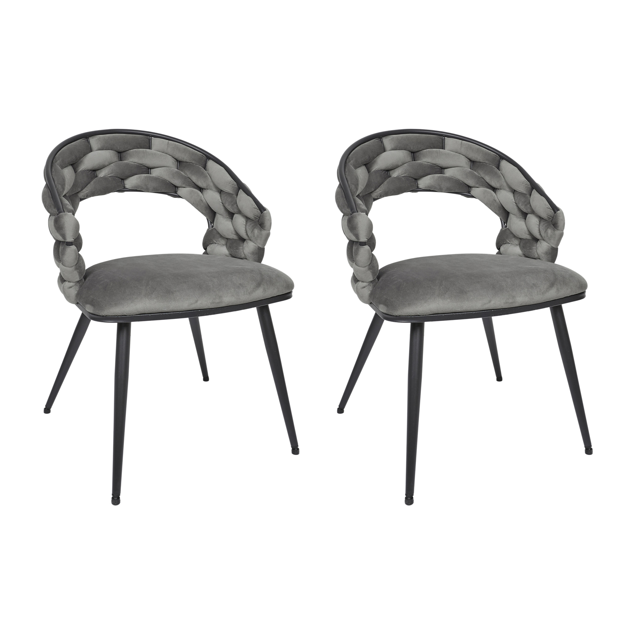 Chaise Sawyer Gris - Lot De 2