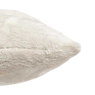 Coussin flanelle Ryo beige lin 40x50cm