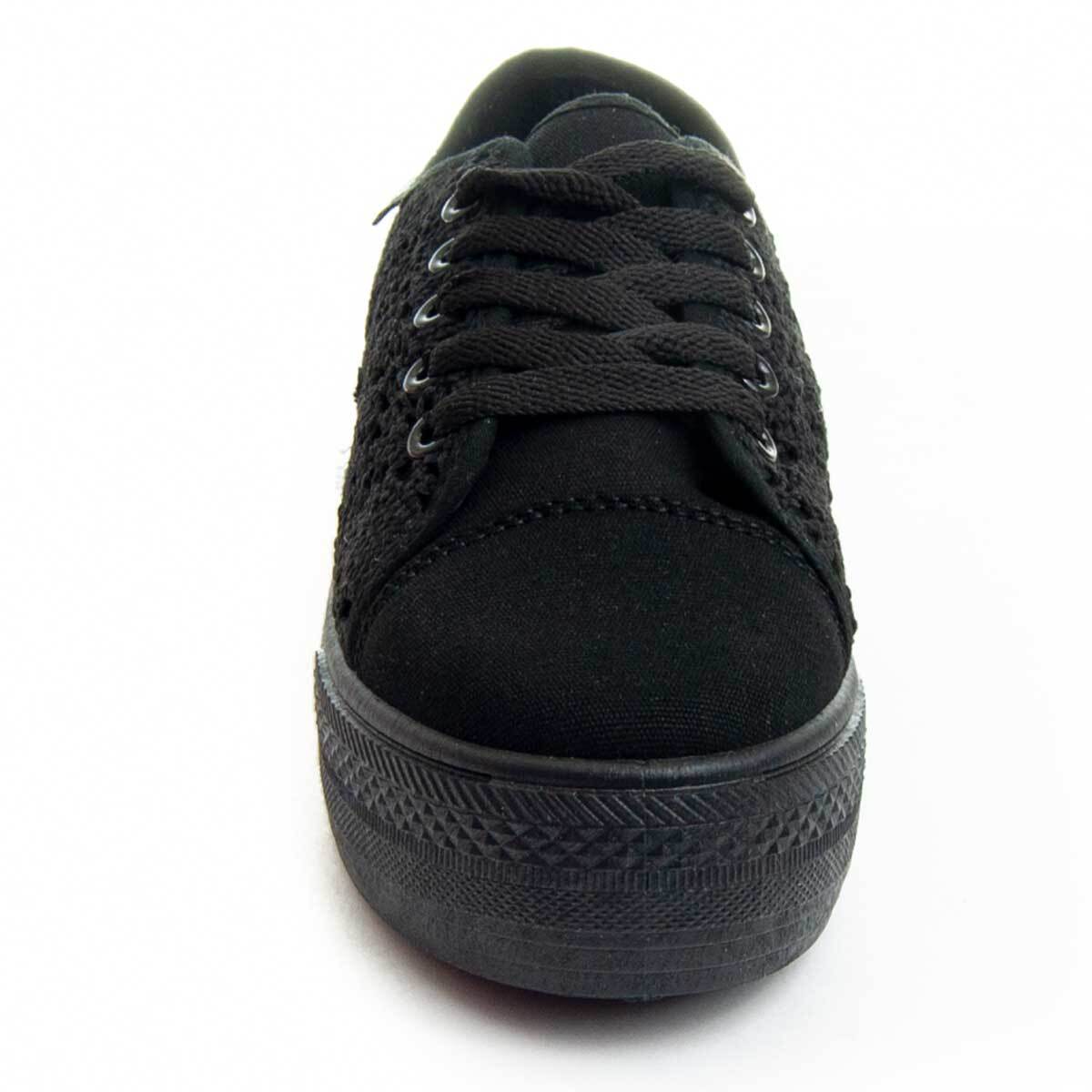 Sneakers de plataforma - Negro - Altura: 3 cm