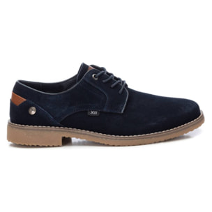 Zapato blucher/derby de piel navy