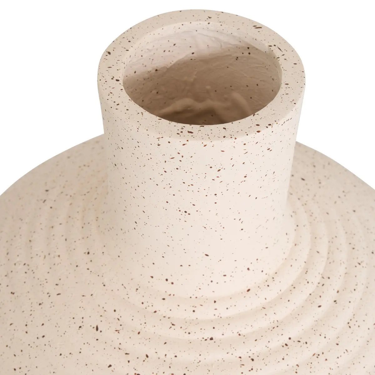 Vase Ted Boule 26x26x33 cm Blanc