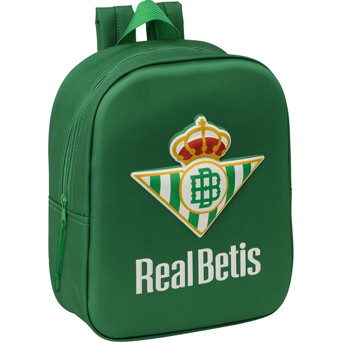 Mochila guarderia 3d bolsillo red real betis balompie