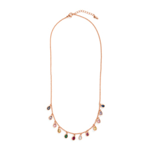 Collar Lo acabado oro rosa 18k