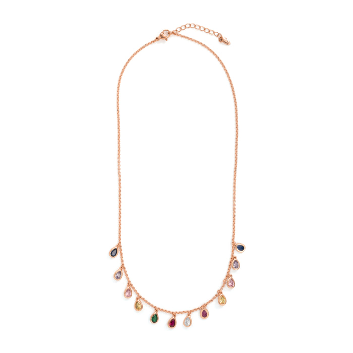 Collar Lo acabado oro rosa 18k