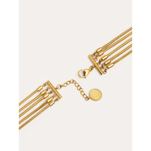 Pulsera Cleopatra Acero Baño Oro