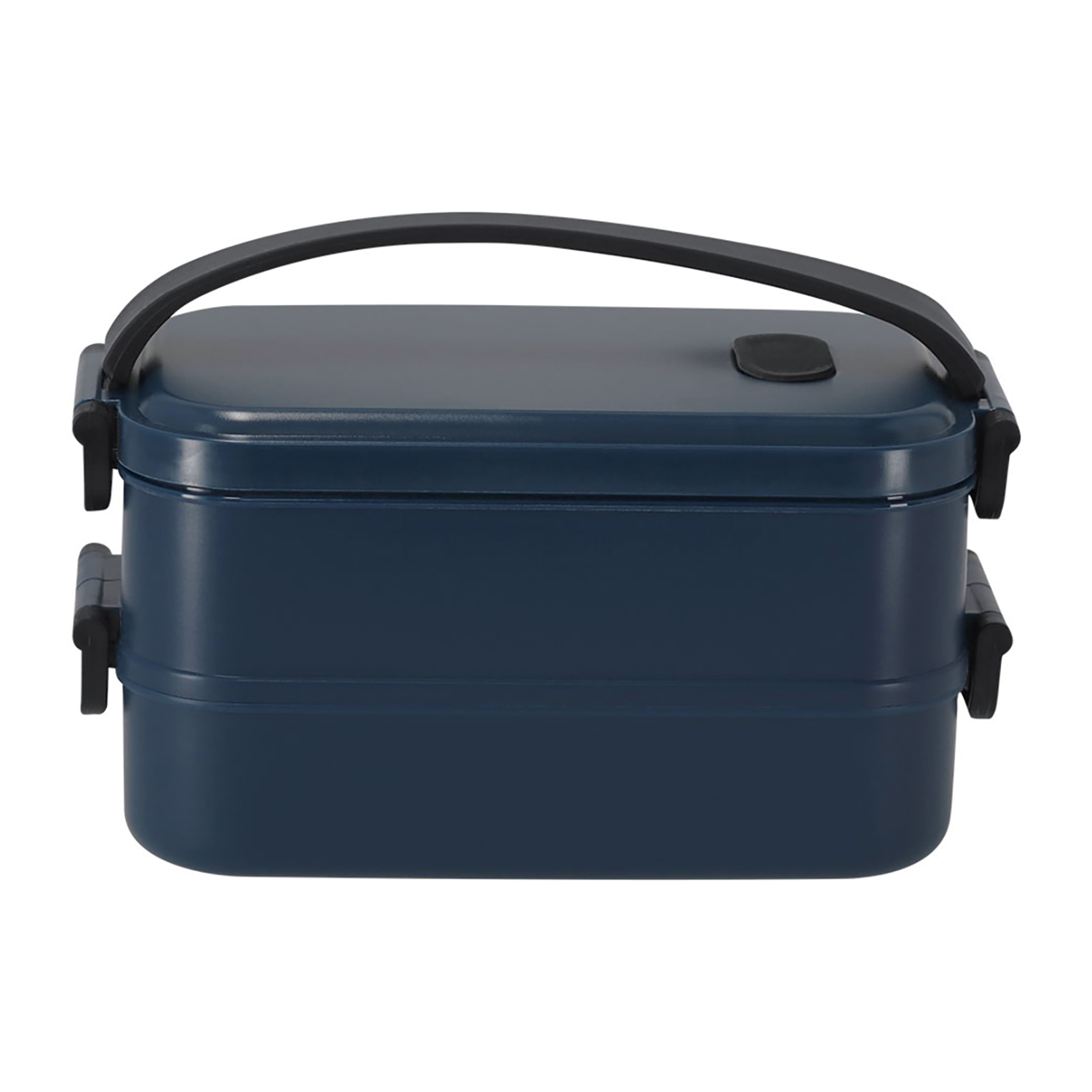 Lunch box da 1,6L di capacità. Realizzato in PP riciclato. Include 2 scomparti indipendenti con vassoi a chiusura ermetica, da 800 ml ciascuno.
