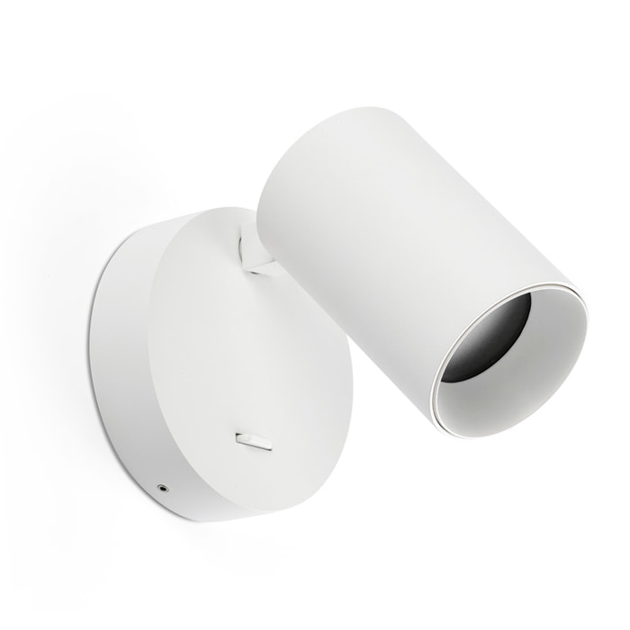 STAN Aplique blanco con interruptor