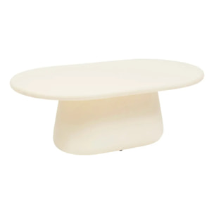 Table basse Dumka 110x65x40cm ivoire