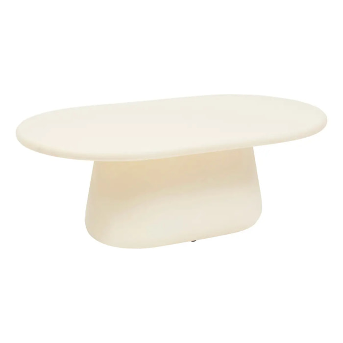 Table basse Dumka 110x65x40cm ivoire
