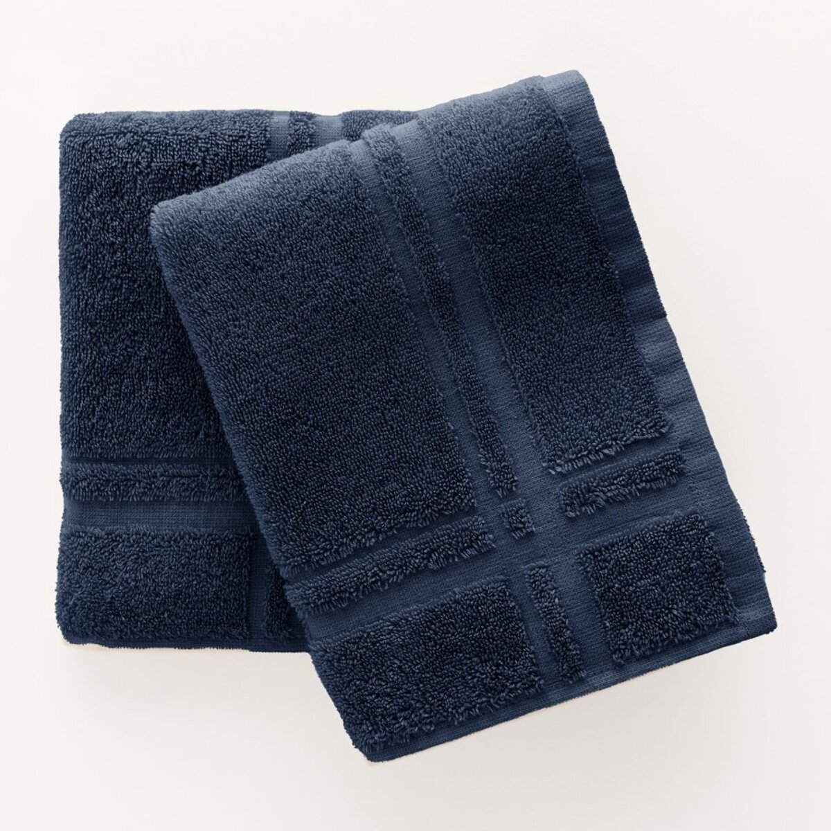 Pack de 2 torchons de cuisine (50x50) BLEU MARINE