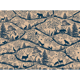 Papier peint forêt ludique chambre enfant Intissé
