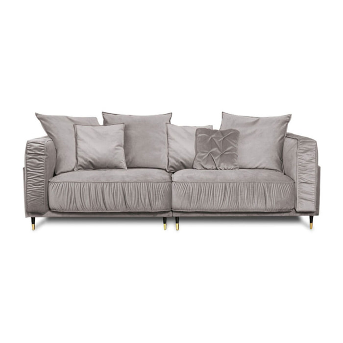 Canapé Velours Fiorenzo - 3 places