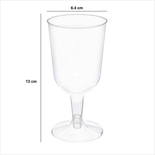 12 verres à vin réutilisables "Cocktail" 15cl