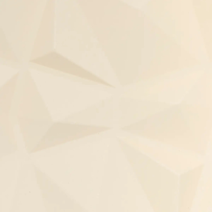 2 stickers muraux Oren géométrique 50x50cm blanc