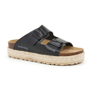 SANDALO CON ZEPPA BILLOWY NERO