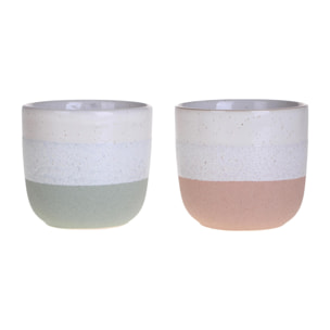 Set 2 cachepot - 13xH12x13cm - Pezzi 3 - Bianchi Dino SpA