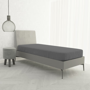 LENZUOLO SOTTO CON ANGOLI MAX COLOR, 100% COTONE MADE IN ITALY - SINGOLO