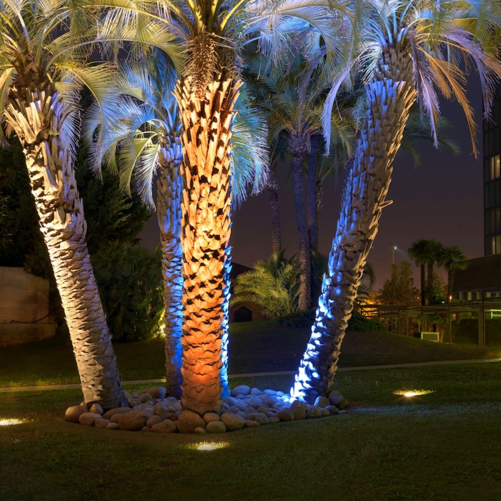 LEDS C4 Empotrable De Suelo Ip65-Ip67 Gea Rgb Easy+ Ø130Mm Led 6W Rgb Acero Inoxidable