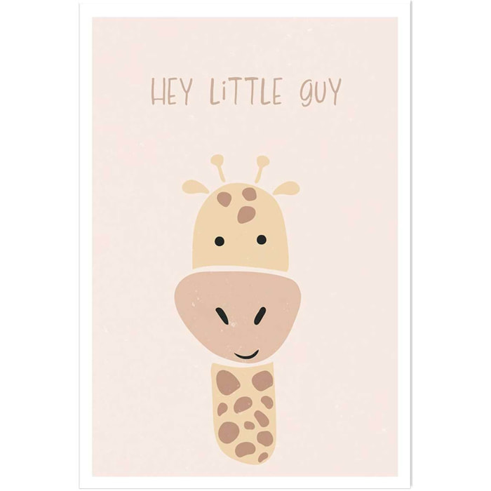 Affiche enfant girafe Affiche seule