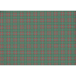 Copripiumino Sacco Per Piumino in 100% Cotone Orsetto Tartan Verde