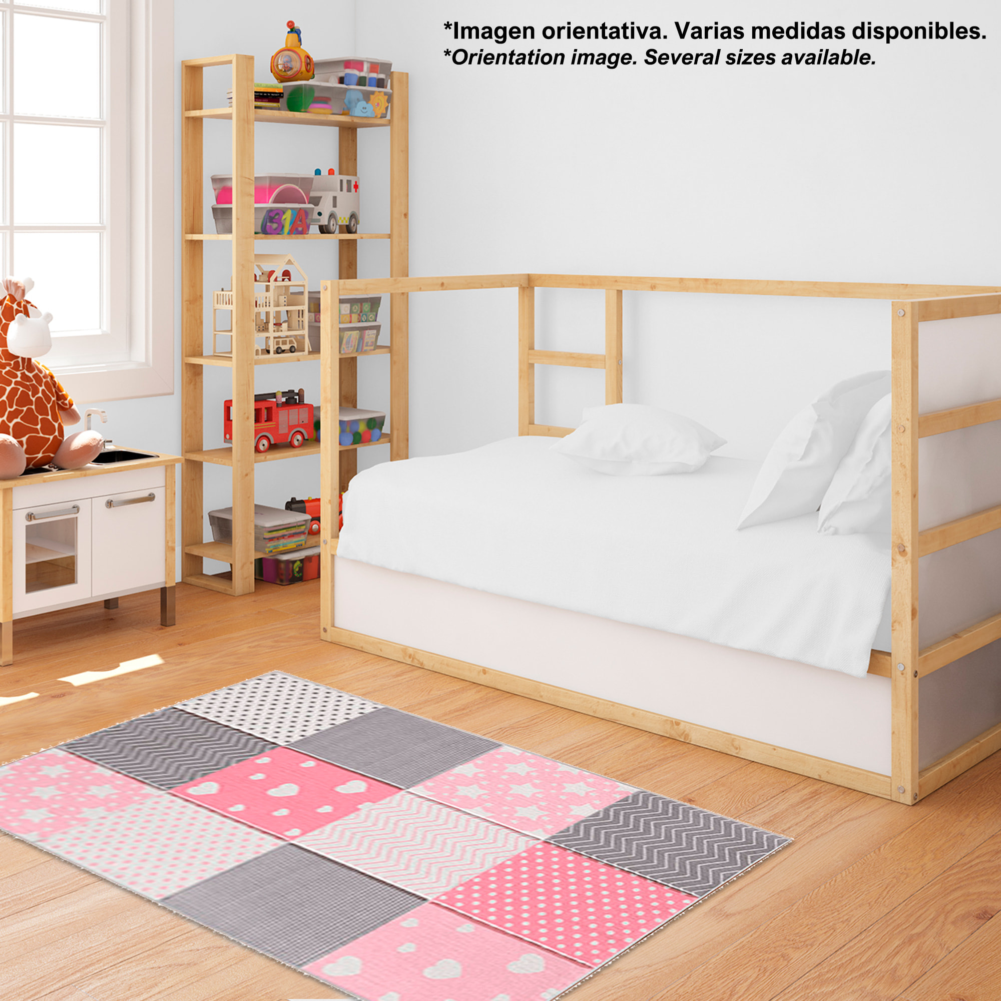 Alfombra infantil de Poliester estampada 100 x 150cm