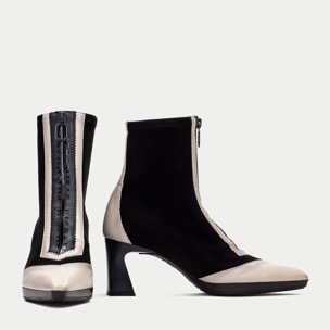 Botin Atlanta Negro blanco 7 cm