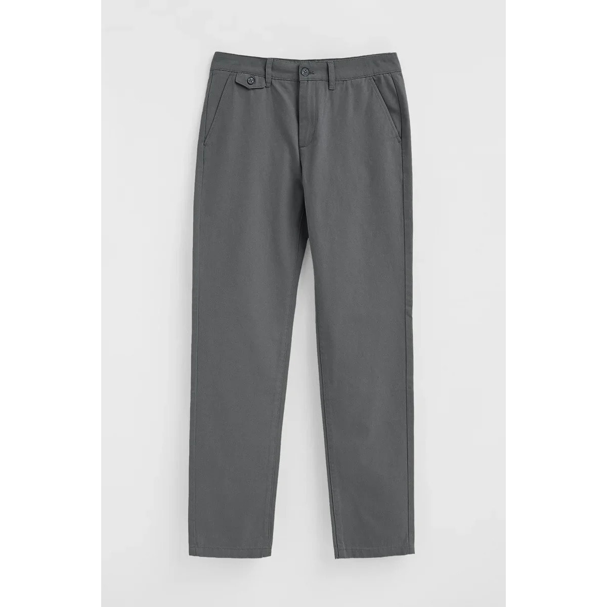 Pantalón chino gris de corte regular con logo Polo Club