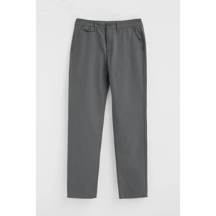 Pantalón chino gris de corte regular con logo Polo Club