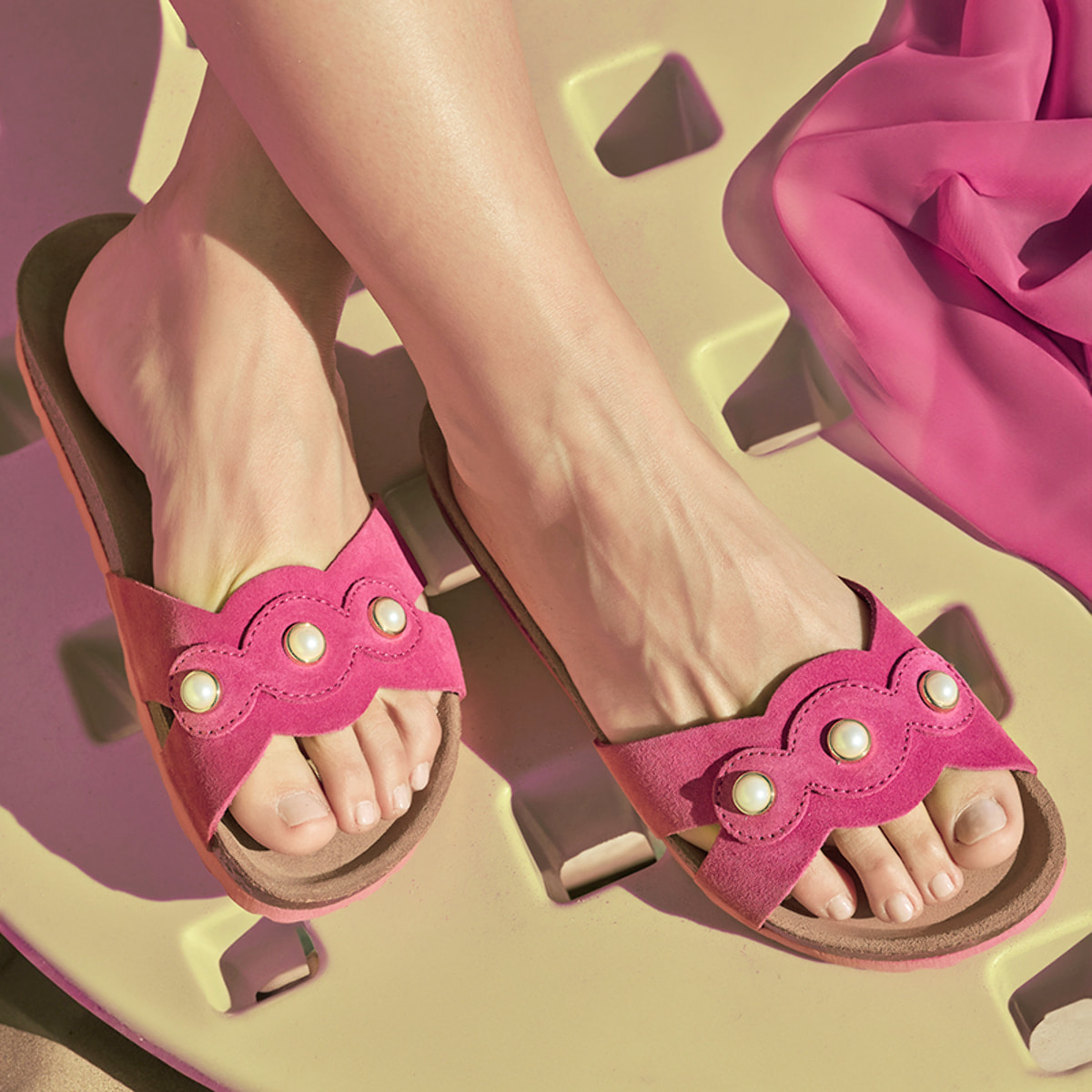 Sandalia BABUNKERS ROSA