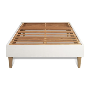 Ensemble - Matelas Mémoire de forme et micro ressorts ensachés 26cm d'épaisseur - 7 zones de confort - Confort équilibré - Sommier tapissier en kit - 1 place
