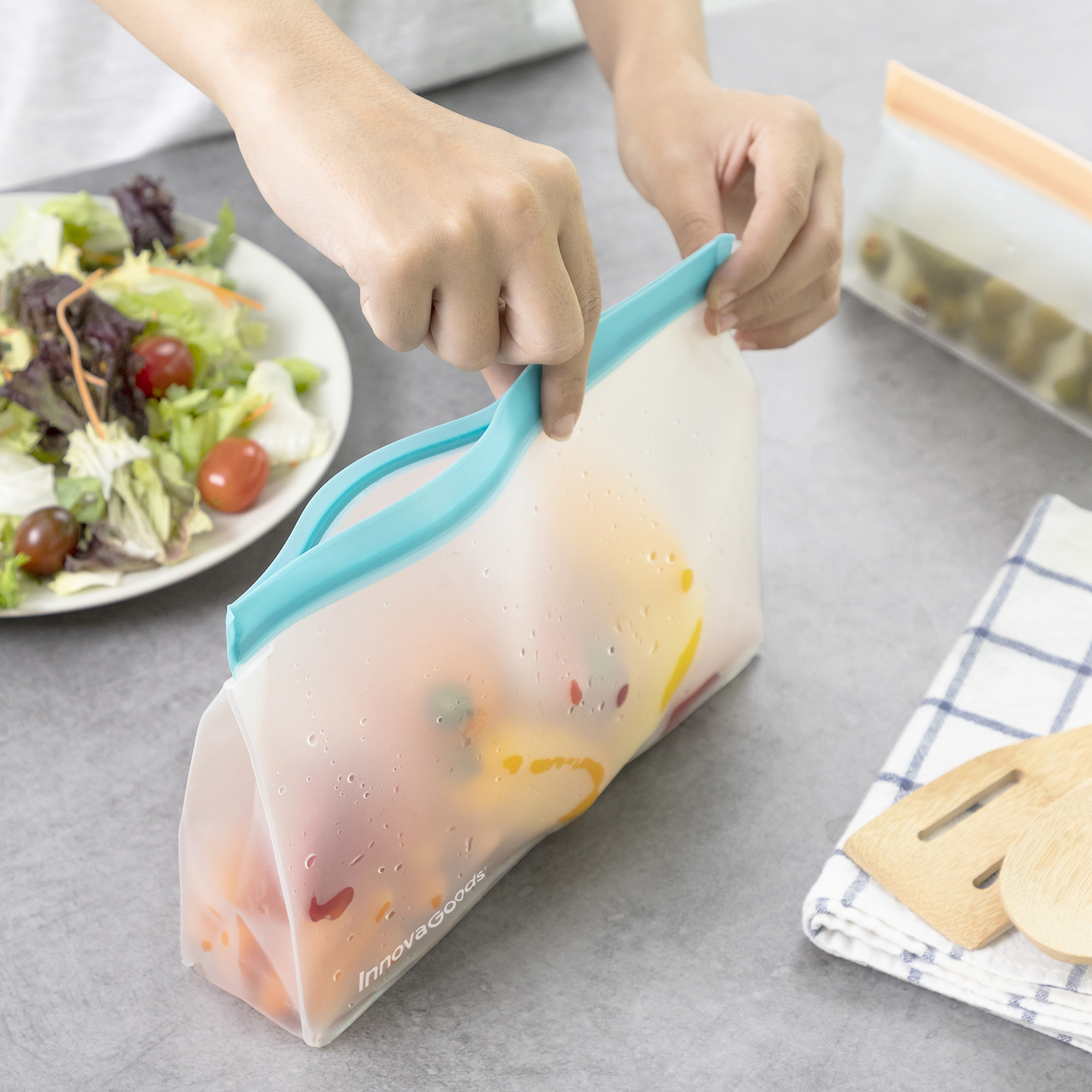 Set di 6 sacchetti ermetici riutilizzabili Zags - trasparente - ABS