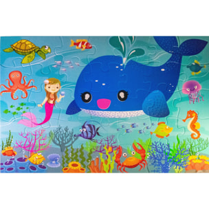 PUZZLE 35 PIEZAS: MUNDO OCEANICO