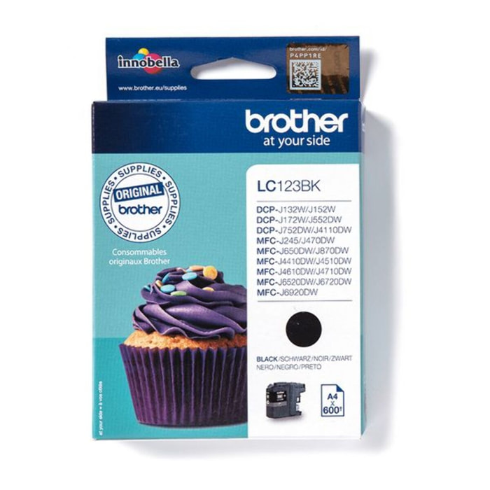 Cartouche d'encre BROTHER LC123BK Noire