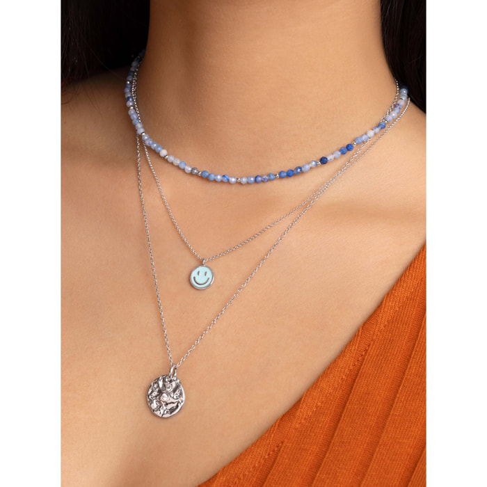 Collana Smiley Sky Enamel